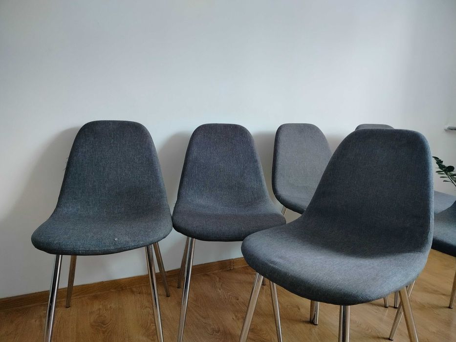 6 Krzeseł Szarych