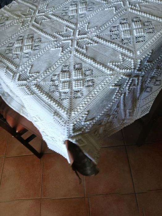 Colcha antiga branca