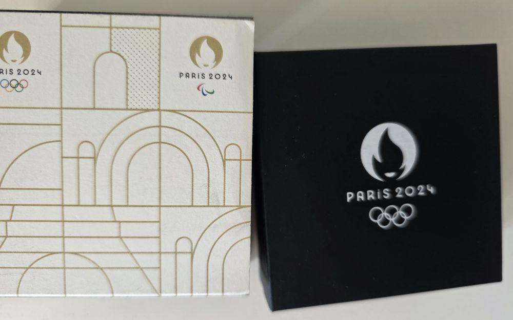 2 eur França 2024 Torre Eiffel colorida