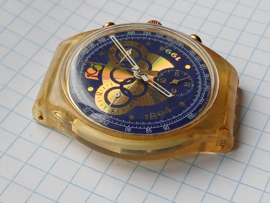 Продам швейцарський чоловічий годинник хронограф Swatch