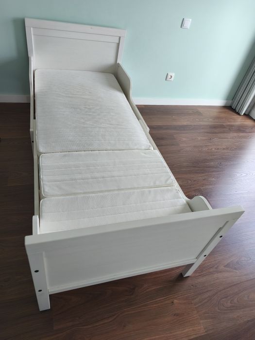 Cama Criança extensível Ikea sundvik e colchão espuma