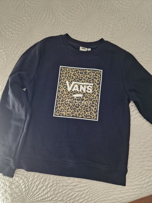 Sweat preta Vans menina