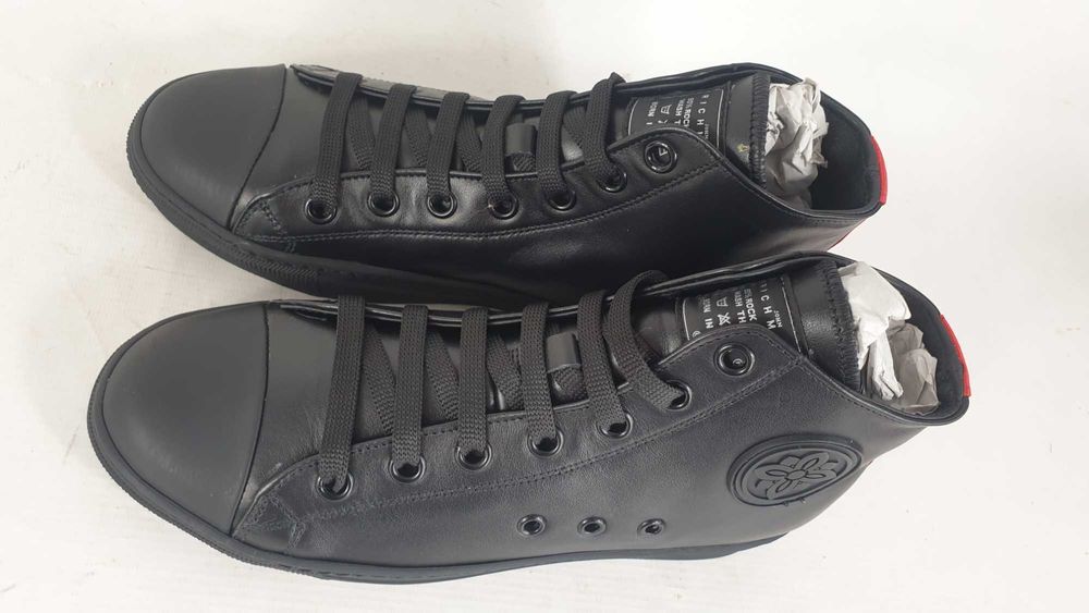 JOHN RICHMOND Skórzane sneakersy wysokie r.38