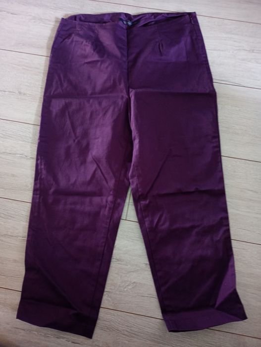 Fioletowe eleganckie spodnie damskie rozmiar 38