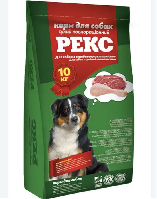 Корм «Рекс» для собак средней активности