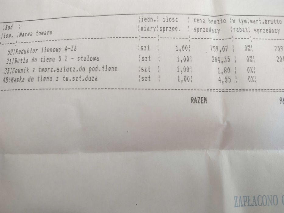 Reduktor tlenowy O2 typ A-36 używane