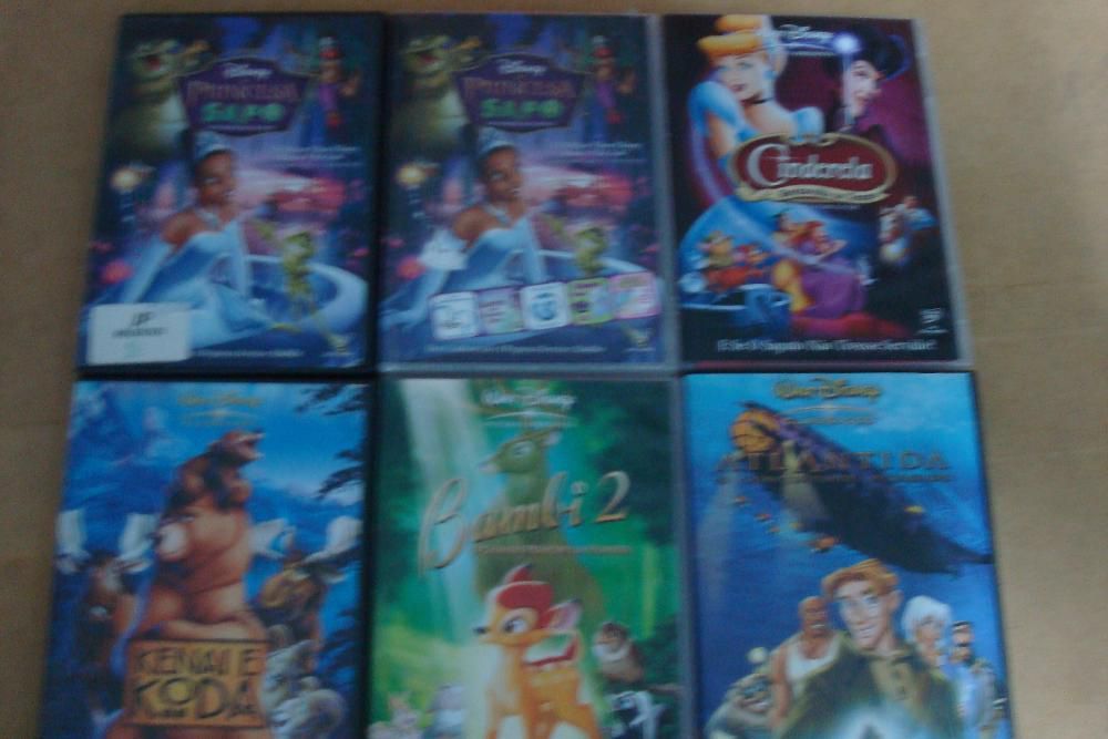 Lote de 9 Filmes originais da disney e pixar