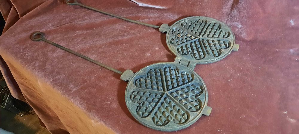 formas para waffles em ferro fundido