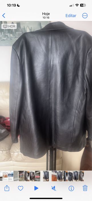 Casacos e blusões em pele genuina