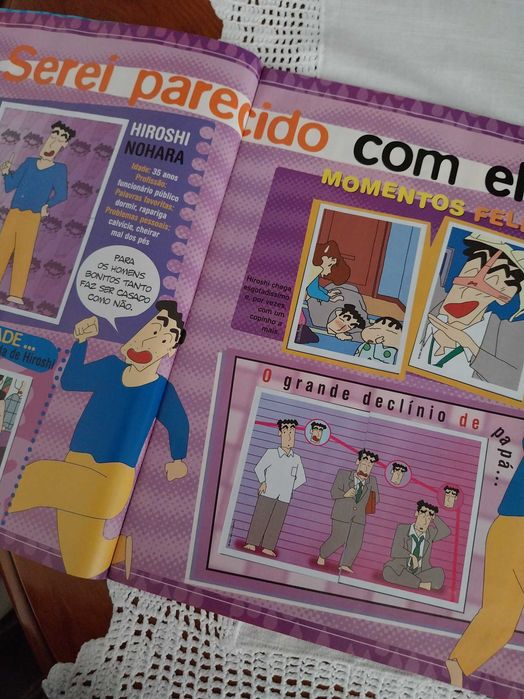 Caderneta de cromos ShinChan, Panini, com + de 140 autocolantes