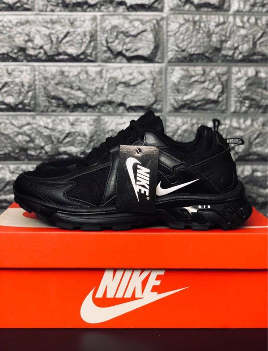 Nike trainer летние кросовки Мужские черные для повседневной носки на лето / кожаные мужские кросовки найк / дышащие красивки
