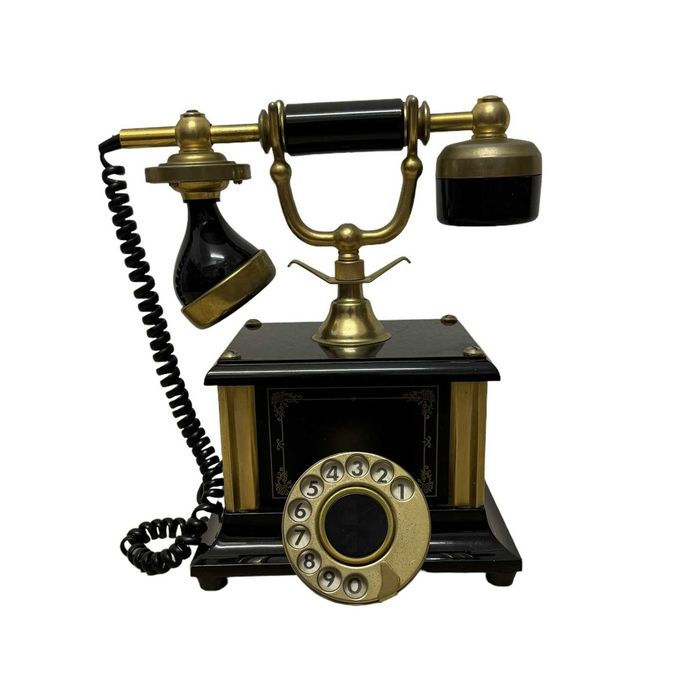 Telefone de castiçal antigo