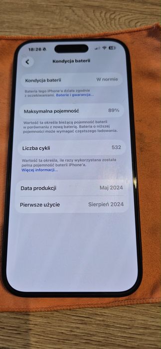 Sprzedam iPhone 15 Pro 128 GB stan idealny