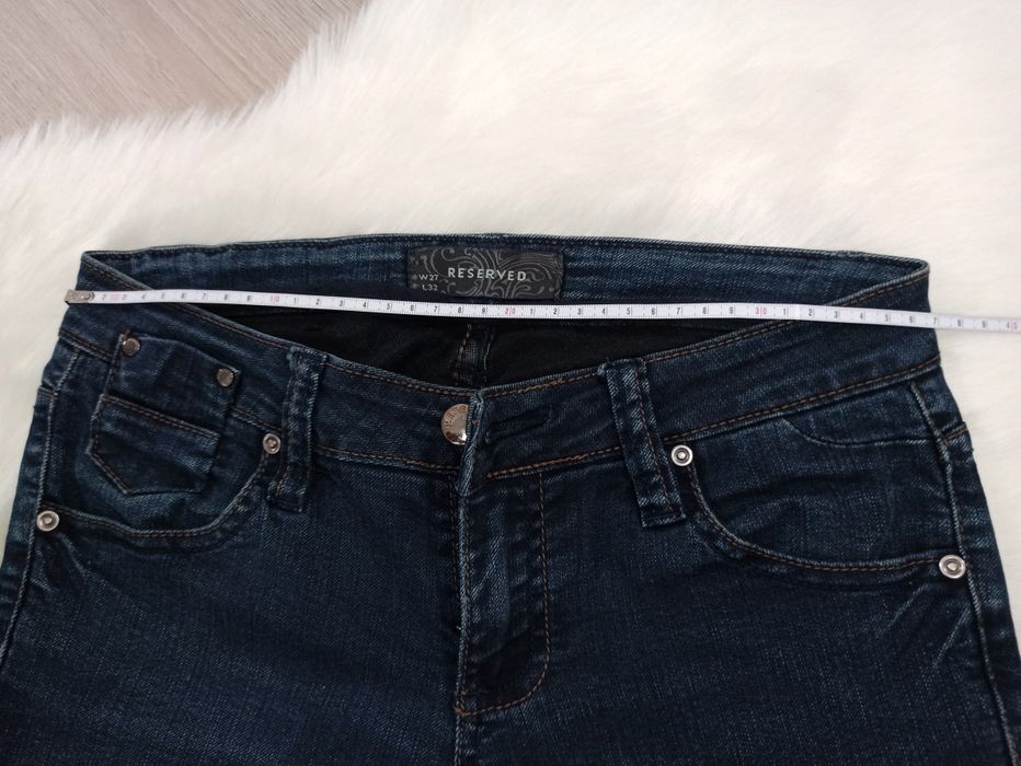 Jeansy granatowe reserved r. 36