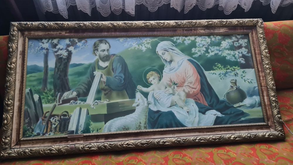 Obraz świętej rodziny, rama 130x65cm