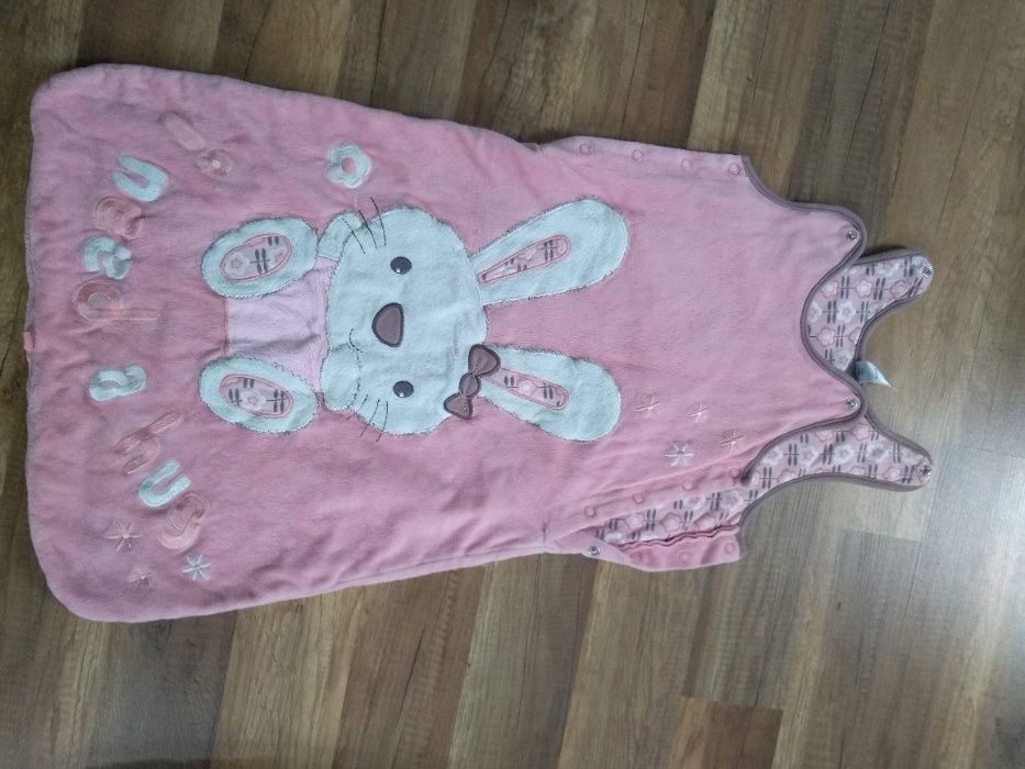 Ochraniacz i Śpiworki rozm. 80 niebieski różowy
