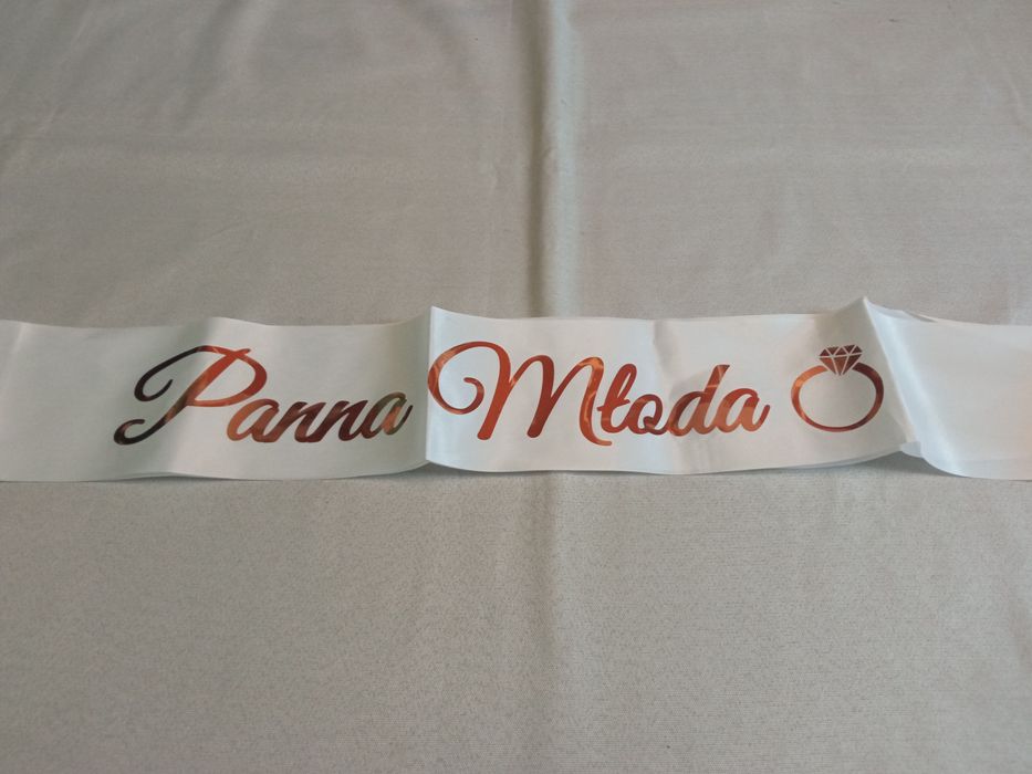 Zestaw na panieński - okulary serca i szarfy - panna młoda + 5 druhen