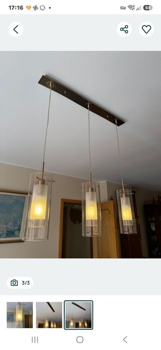 Candeeiro teto inox