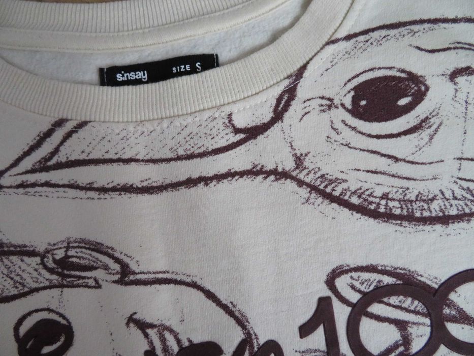 SINSAY Disney 100   bluza damska Myszka Miki Minnie Yoda Bawełna  36 S