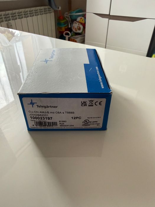 Telegärtner AMJ\-S Cat\. 6A T568B – ekranowany moduł RJ45 – 2 szt