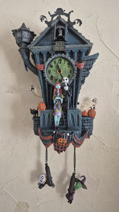 Zegar ścienny Halloween Tim Burton gnijaca panna młoda
