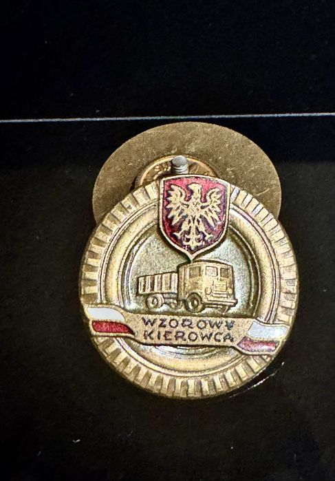 Odznaka Honorowa „Wzorowy Kierowca” prl brązowa mennica państwowa