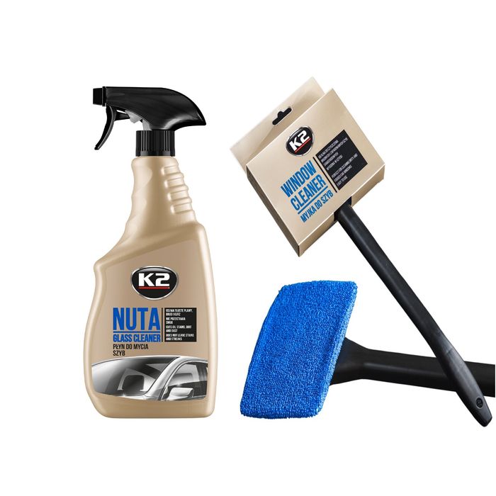 Zestaw K2 Myjka do szyb z mikrofibrą + Nuta płyn do mycia szyb