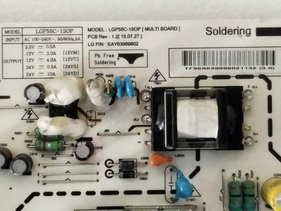 Peças de Reposição OLED LG-55EG910V