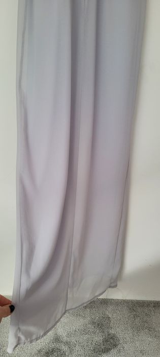 Sprzedam długą szarą suknię rozm.38