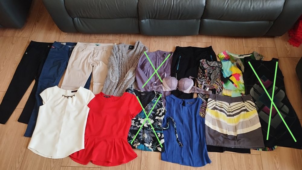 Zestaw/paka ubrań 34/36 XS/S damskich (20 szt.)