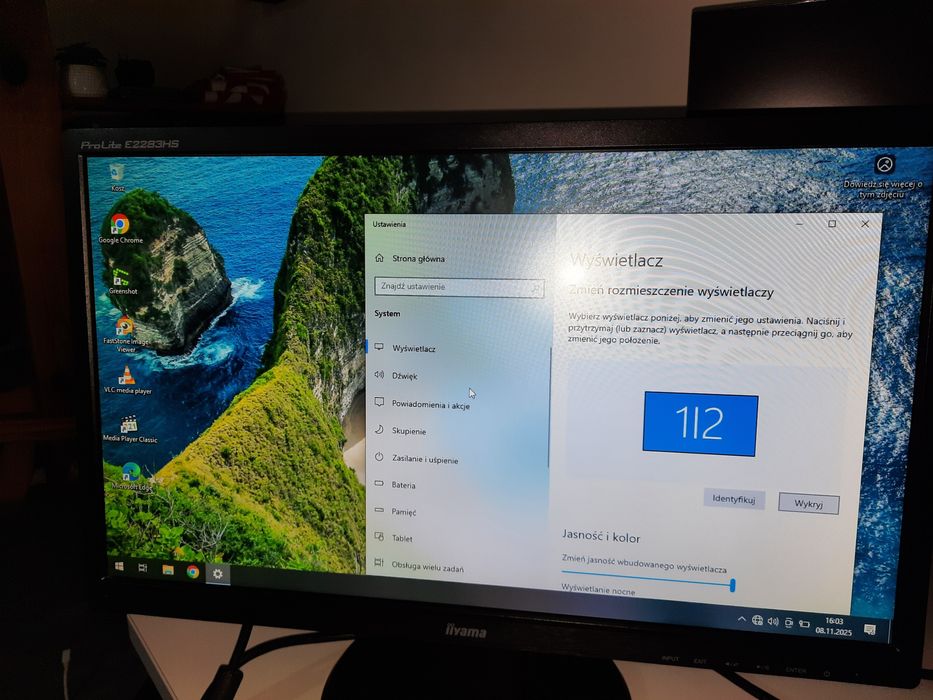 2 Monitory iiyama ProLite E2283HS 22"