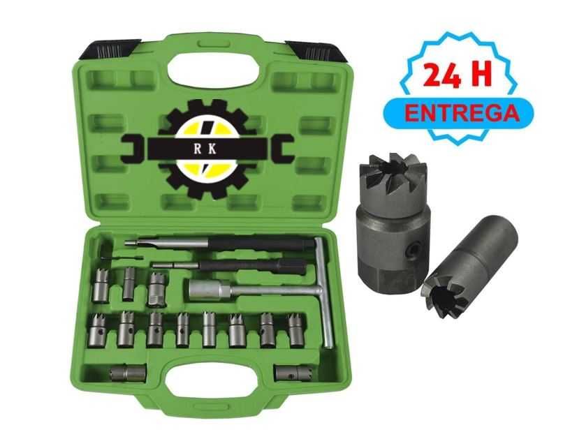 Kit 17 pçs Rectificar/Escarear Fresas Injetores Diesel!
