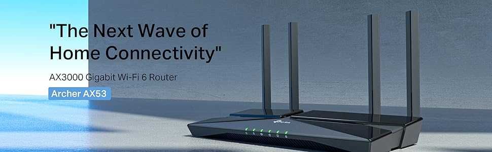 [Novo] Router TP-Link AX3000 Dual Band Gigabit Wi-Fi 6 (Archer AX53)