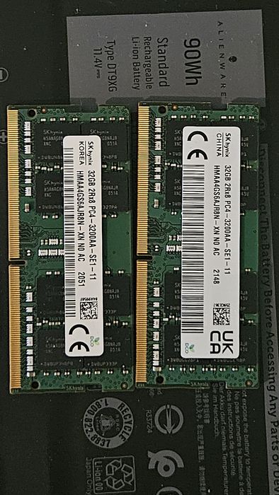 64Gb DDR4 3200mhz