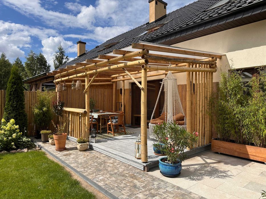 Słupy bambusowe Bambus MOSO Premium 2 m i 3 m Średnice od 8 cm do 16 cm Pergola Altana Ogrodzenie