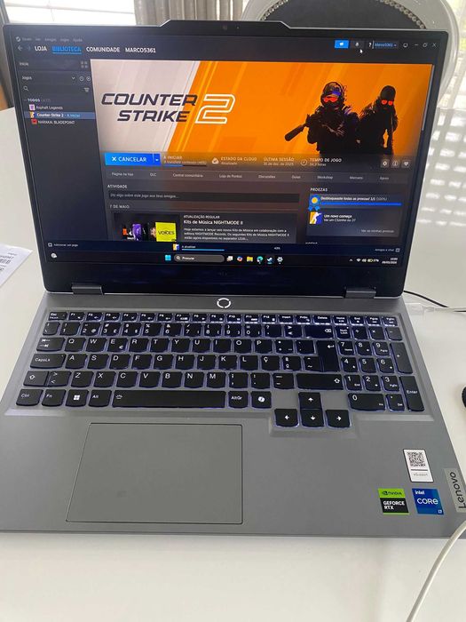 Computador Portatil Lenovo LOQ i7 Gaming 9º Geração 15IRX9-981  15.6" Luna Grey com  Fatura e Garantia.