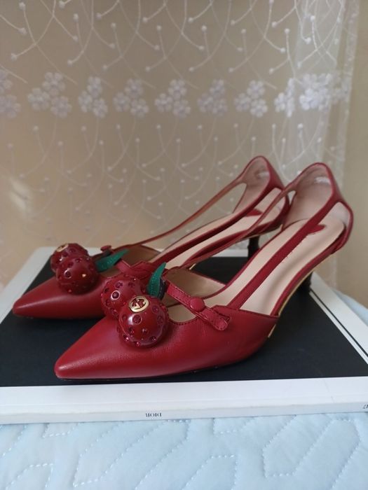 Туфлі-лодочки червоні Gucci  оригінал