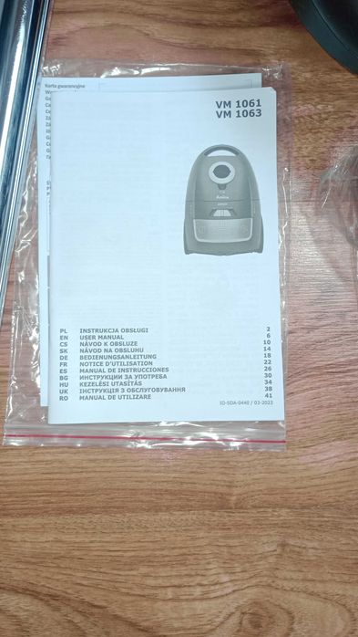 Odkurzacz workowy ZEPHYR VM 1063