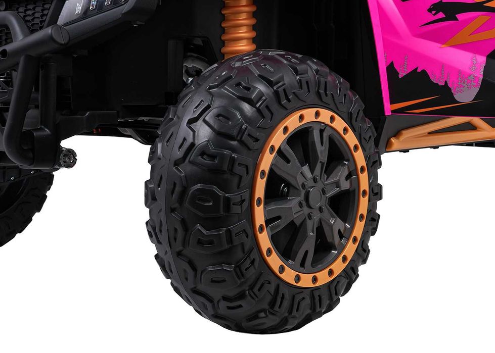 Różowe Auto na akumulator dla dzieci Buggy Arctic Cat WILDCAT XX A600