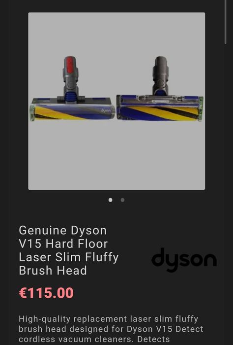 Aspirador Dyson  V15 Detect - Acessórios Originais Dyson