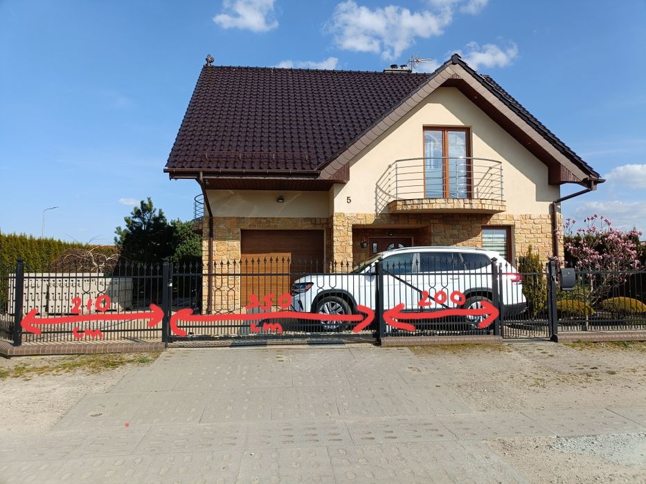 Ogrodzenie stalowe, pełne, kute