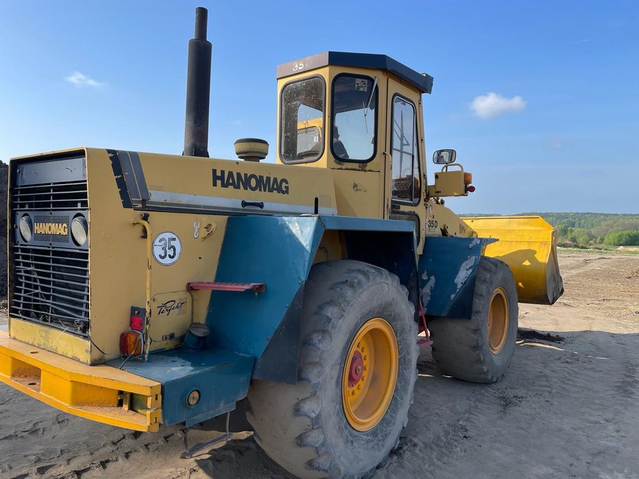 Ładowarka Hanomag 35D szybkozłącze widły