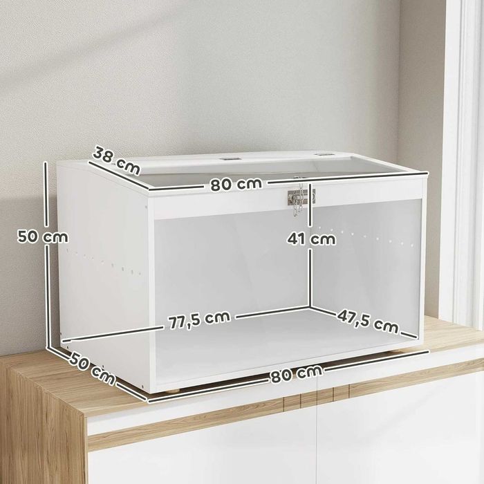 PORTES GRÁTIS - Gaiola Roedores em Acrilico 80x50x50cm