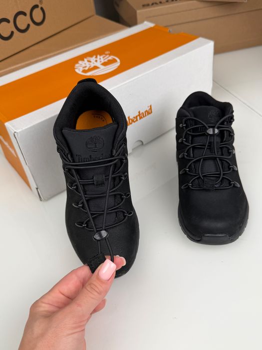 Детские кожаные ботинки на резинках Timberland 31/32/33/35р