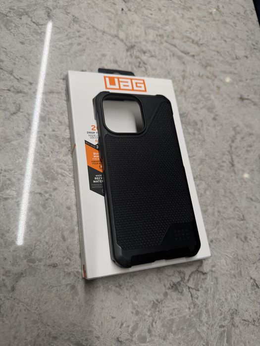 Чохол UAG Metropolis LT Kevlar MagSafe Black для iPhone 15 Pro Max ідеал