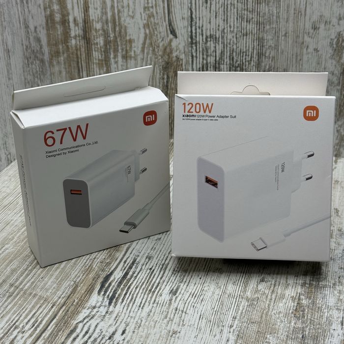 Оригинальная быстрая зарядка для Xiaomi/ Redmi/ Poco 67W. Turbo