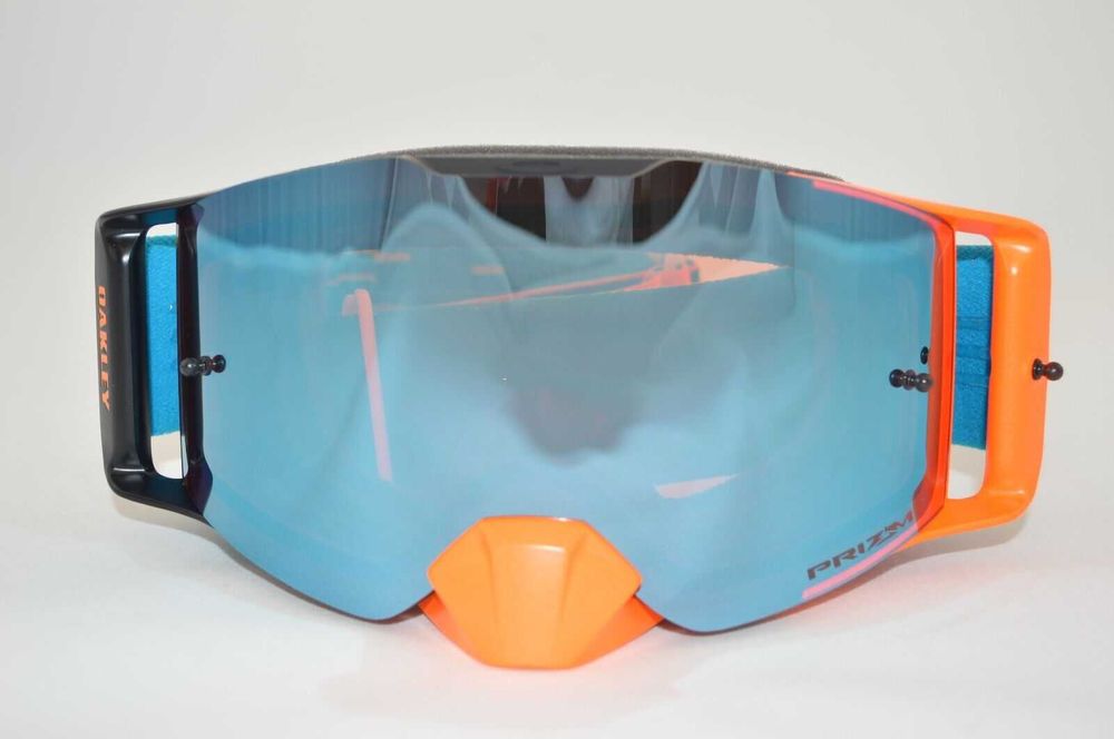 Gogle Oakley Front Line MX Equalizer Orange Blue PRIZM Sapphire atv