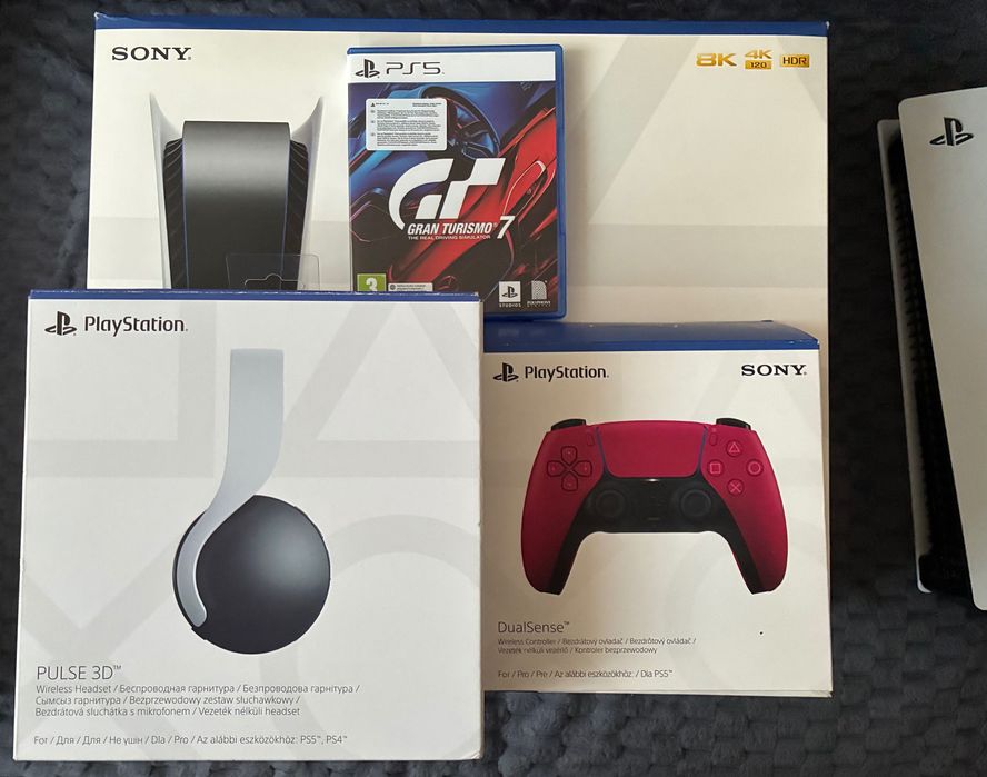 PlayStation 5 PS5 dwa pady Gran Turismo 7 Pulse 3D
