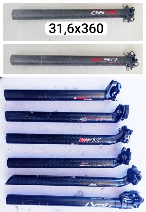 J-Bikes  vários  Espigão Carbon e telescópio 27,2/ 31.6 e 30.9