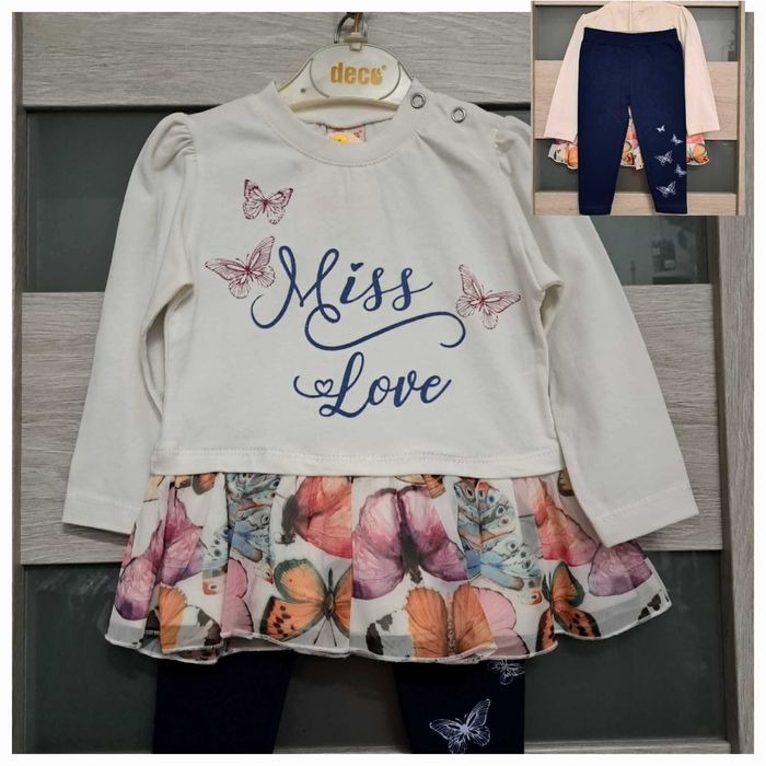 Komplet dres 68/74cm dziewczynka 2 częściowy